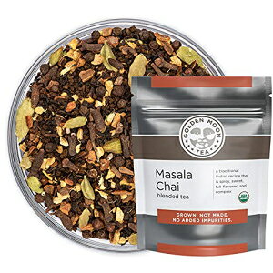 Golden Moon I[KjbNg}T`C - sA & {iuh - [Y[tA`qg݊ - n[t|h (96 H) Golden Moon Tea Golden Moon Organic Black Tea Masala Chai - Pure & Authentic Blend - Lo