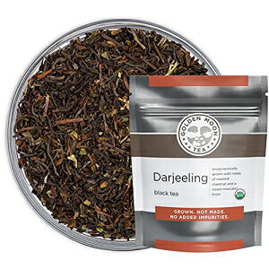 Golden Moon I[KjbNg_[W - [Y[tA`qg݊ - 1 |h (181 H) Golden Moon Tea Golden Moon Organic Black Tea Darjeeling - Loose Leaf, Non-GMO - 1 Pound (181 Servings)