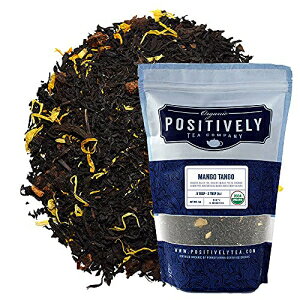 Organic Positively Tea CompanyA}S[^SgA[Y[tA16IX Organic Positively Tea Company, Mango Tango Black Tea, Loose Leaf, 16 Ounce