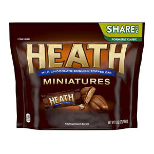 HEATH �g�t�B�[�o�[ �~�j�`���A �N���V�b�N �o�b�O�A10.2 �I���X - 2 �p�b�N HEATH Toffee Bar Miniatures Classic Bag, 10.2 Ounce - 2 Pack