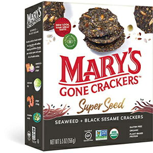 Mary's Gone Crackers X[p[V[hNbJ[AI[KjbNAx[XveCAOet[AC&S}A5.5IX(1pbN) Mary's Gone Crackers Super Seed Crackers, Organic Plant Based Protein, Gluten