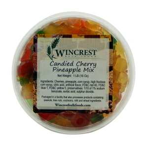 Ђ̃t[c - 1|h̃^u (`F[pCibv) WinCrest Bulk Foods Candied Fruit - 1 Lb Tub (Cherry Pineapple)