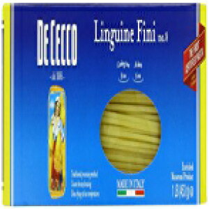 OCl tBj #08 16 IX (20 ) De Cecco Linguine Fini #08 16 Ounces (Case of 20)