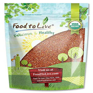 I[KjbNbhLkAA1|h - `qg݊AR[V[AA\Ar[KAT[gt[h Food to Live Organic Red Quinoa, 1 Pound - Non-GMO, Kosher, Raw, Sproutable, Vegan, Sirtfood