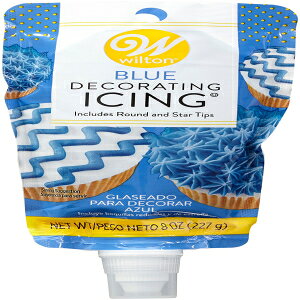 Hi ACVO|[` `bvt u[ t[TCY 704-4297 Wilton Food Items ICING POUCH W/TIPS BLUE, One Size,704-4297