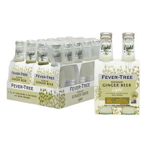 Fever-Tree Light Ginger Beer, 6.8 fl oz (24 Bottles) Lower in Calories, No Artificial Sweeteners, Flavorings or Preservatives