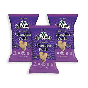 r[K Rob's Ax[X it[ `F_[ pt FOet[ R[V[ (OU) R[V[ 3.5 IX - 3 pbN Vegan Rob's Plant Based Dairy Free Cheddar Puffs Certified Gluten Free Kosher(OU) Kosher 