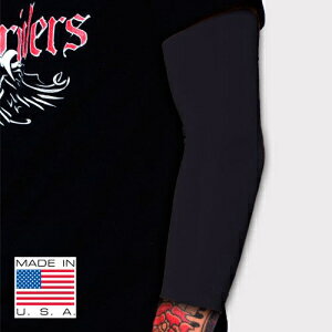 Tat2X Ink Armor v~A 3/4 A[ ^gD[ Jo[Abv X[u - ~߃Obp[ - č - ubN - ML (VOA[/IX[u) Tat2X Ink Armor Premium 3/4 Arm Tattoo Cover Up Sleeve - No Sli
