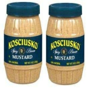 RWIXR XpCV[ uE }X^[h (9 IX) 2 pbN Kosciusko Spicy Brown Mustard (9 oz) 2 Pack