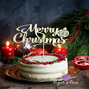 Sugar Plum Creations [NX}X P[Lgbp[ Sugar Plum Creations Merry Christmas Cake Topper