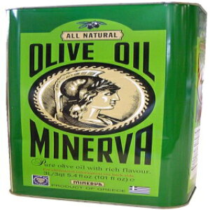 ~lo sA MV I[u IC (ׂēVR) 3 bg Minerva Pure Greek Olive Oil (All Natural) 3 Liter Can