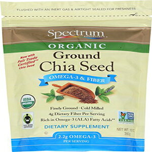 Spectrum Essentials I[KjbN OEh `AV[hA10 IX Spectrum Essentials Organic Ground Chia Seed, 10 oz