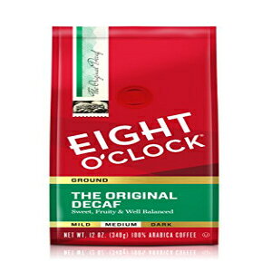 Eight O'Clock Coffee IWi fJtFA~fBA [Xg OEh R[q[A100% ArJAR[VFA12 IXA6 pbN Eight O'Clock Coffee The Original Decaf, Medium Roast Ground Coffee, 100%
