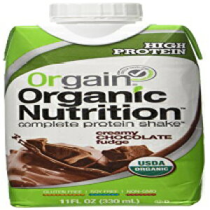 Orgain I[KjbN j[gV VFCNAN[~[ `R[g t@bWA11 IXA4  Orgain Organic Nutrition Shake, Creamy Chocolate Fudge, 11 Ounce, 4 Count