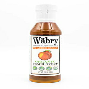 Wabry I[KjbN Vbv (s[`AY) 13.8 IX BPA t[ vX`bNAGXg[/XerAÖ Wabry W bry Organic Syrup (Peach, No Sugar Added) 13.8 oz BPA-Free Plastic, Sweetened with Ery