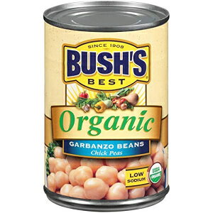 BUSH'S BEST L@Ђ悱ʋlAL@Ђ悱AUSDA FI[KjbNAAx[X̃^pNƑ@یAᎉbAOet[ (12) BUSH'S BEST Organic Garbanzo Beans Canned Beans, Organic Chick Peas, USDA 