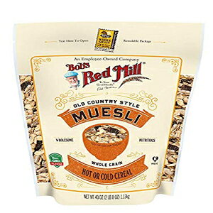 Bob's Red Mill I[h Jg[ X^C ~[Y[AX^hAbv|[`A40 IX (1 pbN) Bob's Red Mill Old Country Style Muesli, Stand up Pouch, 40 Ounce (Pack of 1)