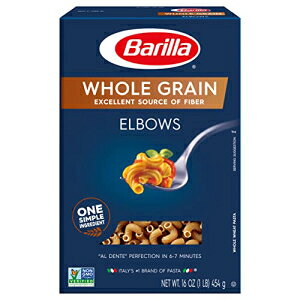 Barilla SpX^AG{[A16 IX (8 pbN) Barilla Whole Grain Pasta, Elbows, 16 Ounce (Pack of 8)