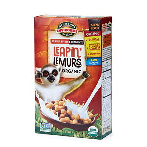 Leapin' Lemurs �s�[�i�b�c�o�^�[���`���R���[�g�I�[�K�j�b�N�V���A���A10�I���X�{�b�N�X�i6�p�b�N�j�O���e���t���[ EnviroKidz Leapin Lemurs Peanut Butter & Chocolate Organic Cereal, 10 Oz Box (Pack of 6) Gluten Fre