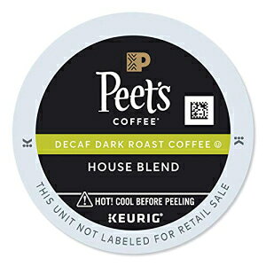 Peet's Coffee K-Cup fBJtF nEX uhA60 JEg (pbP[W͈قȂꍇ܂) Peet's Coffee K-Cup Decaf House Blend, 60 Count (Pack May Vary)