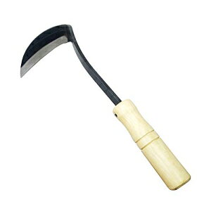 JIANZHENKEJI  - L/͏ƍ͔|ɍœKAɉsnőf(tTCY) JIANZHENKEJI Weeding Sickle - Hand Hoe/Sickle is Perfect for Weeding and Cultivating Very Sharp Edge Quick Work(Full Size)