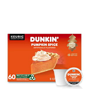 _Lh[ic pvLXpCXt[o[R[q[ 60KJbv L[OR[q[[J[p Dunkin' Donuts Pumpkin Spice Flavored Coffee, 60 K Cups for Keurig Coffee Makers