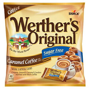 WERTHER'S ORIGINAL Sugar Free Caramel Coffee Hard Candy, Individually Wrapped Candy, 2.75 Ounce Bag (Pack of 12)