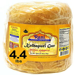 Rani Kolhapuri Gur (WK[) 2kg (4.4|h) ~ ̍AFYAOeɗD r[K `qg݊ ⑝ʍܕsgp Rani Brand Authentic Indian Products Rani Kolhapuri Gur (Jaggery) 2k