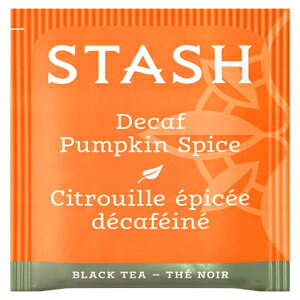 X^bV eB[ fJtF pvL XpCXgAeB[obO 100 {bNX Stash Tea Decaf Pumpkin Spice Black Tea, Box of 100 Tea Bags