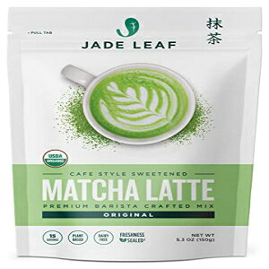 Jade Leaf I[KjbNe~bNX - JtFX^Cuh - XC[gO[eB[pE_[ (5.3IX) Jade Leaf Matcha Jade Leaf Organic Matcha Latte Mix - Cafe Style Sweetened Blend - Sweet Mat