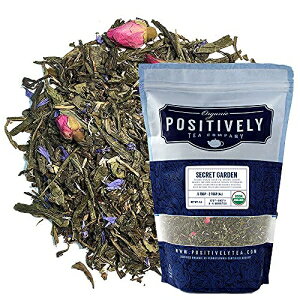 Organic Positively Tea CompanyAV[NbgK[fAΒA[Y[tA16IX Organic Positively Tea Company, Secret Garden, Green Tea, Loose Leaf, 16 Ounce