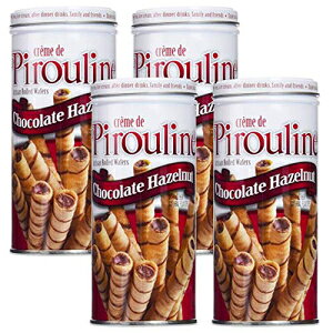 N[ h s `R[g w[[ibc ElNbL[ [h EGn[X - 3.25 IX (4 pbN) Creme de Pirouline Chocolate Hazelnut Artisan Cookie Rolled Wafers - 3.25oz (Pack of 4)