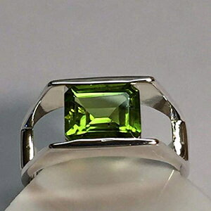 i` 1.25 Jbg Abv O[ yhbg 925 \bh X^[O Vo[ jZbNX O TCY 7 Natural Rocks by Kala Natural 1.25ct Apple Green Peridot 925 Solid Sterling Silver Unisex 