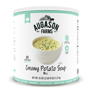 Augason Farms �N���[�~�[�|�e�g�X�[�v�~�b�N�X #10 �� 45 �I���X Augason Farms Creamy Potato Soup Mix #10 Can 45 Oz