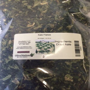 OliveNation P[t[NA񂾃P[̗tAX[p[t[hA`qg݊AOet[AR[V[Ar[K - 16 IX OliveNation Dried Kale Flakes, Chopped Kale Leaves, Superfood, Non