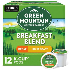 Green Mountain Coffee Roasters Green Mountain Keurig Decaf Coffee Breakfast Blend, 0.31 Ounce (Pack of 12)