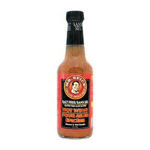 ~X^[XpCX I[KjbNzbgEBO\[X - }l - b - Oet[ - xW^A - J[ Mr. Spice Organic Hot Wing Sauce - Salt-Free Marinade - Fat-Free - Gluten-Free - Vegetari