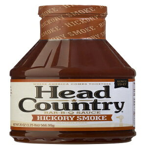 Head Country Bar-BQ �\�[�X �q�b�R���[ �X���[�N �t���[�o�[ 20 �I���X (12 �p�b�N) Head Country Bar-B-Q Sauce Hickory Smoke Flavor 20 oz (Pack of 12)