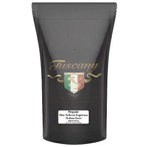 Tuscany Espresso Tuscany Oro Selecto Organic Espresso, Whole Bean, 5-Pound Bag