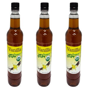 Joe's Syrup Joe s Syrup Organic Flavored Syrup, Organic Vanilla, 750 ml (3 Pack)