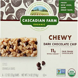 Cascadian FarmAo[ Om[ `R[g`bv I[KjbN 6 JEgA7.4 IX Cascadian Farm, Bar Granola Chocolate Chip Organic 6 Count, 7.4 Ounce