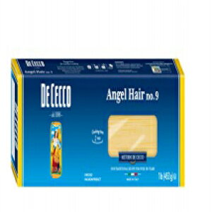 De Cecco PastaAGWF wA No.9A1 |h (5 pbN) - 1 񕪂̃TCY 1/8  (56g)  De Cecco Pasta, Angel Hair No.9, 1 pound (pack of 5) - serving size 1/8 box (56g) dry