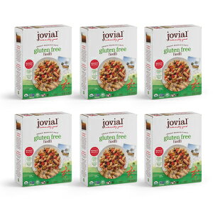Jovial Whole Grain Brown Rice Fusilli Pasta - Pasta Fusilli, Fusilli Pasta, Whole Grain Pasta, Organic Pasta, Gluten Free, Dairy Free, Brown Rice Pasta, Made in Italy - 12 Oz, 6 Pack