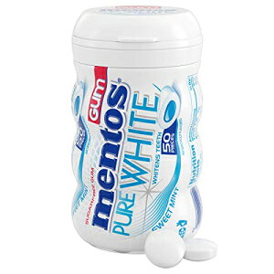 (2SET) gX sAzCgVK[t[`[CKALVg[zAXC[g~gA50{{g Mentos Pure White Sugar-Free Chewing Gum With Xylitol, Sweet Mint, 50Piece Bottle