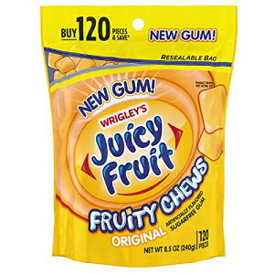 W[V[t[c t[eB[`E IWiVK[t[K 120(2pbN) Juicy Fruit Gum Juicy Fruit Fruity Chews Original Sugarfree Gum, 120 piece bag (2 Pack)