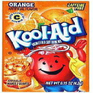 Kool-Aid \tghN~bNX - IWAAJtFCt[A0.15 IX/ (15 pbN) Kool-Aid Soft Drink Mix - Orange Unsweetened, Caffeine Free, 0.15 oz/envelope (Pack of 15)