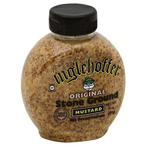 InglehofferAXg[ OEh }X^[hA10 IX {g (2 pbN)2 Inglehoffer, Stone Ground Mustard, 10oz Bottle (Pack of 2)2