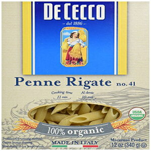 De Cecco Pasta I[KjbN yl K[eA12 IX De Cecco Pasta Organic Penne Regate, 12 oz