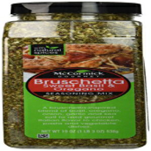 }R[~bN O uXPb^ V[YjO ~bNXAXC[goW & IKmA19 IXAvX`bN VF[J[ McCormick Gourmet Bruschetta seasoning mix, sweet basil & oregano, 19-oz., plastic sh