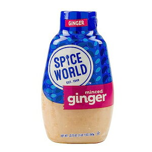 Spice World Squeezable Minced Ginger 22.75oz Ready-to-Use Perfect for Stir Fry, Marinades, & More Simply Squeeze the Ginger Seasonings for Cooking to Add Flavor Without Prep or Mess